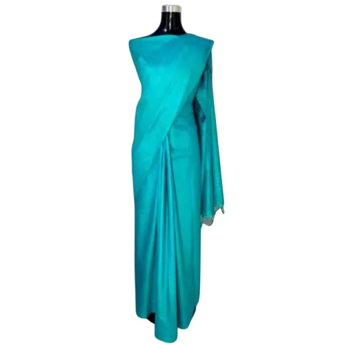 Aqua Green Kota Silk Saree