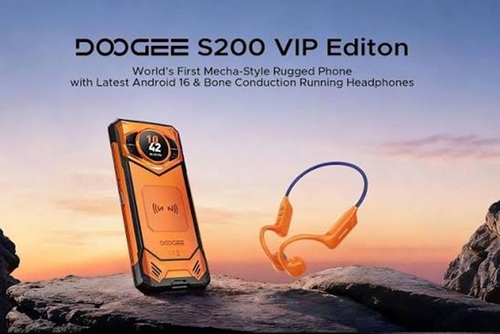 DOOGEE S200 VIP Edition 5G AI Rugged Smartphone with 1.32 AMOLED Rear Display, 100MP 48GB+256GB/2TB Android 16 Rugged Phone