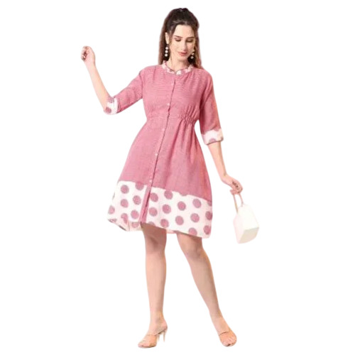 Ladies Pink Tunic Top