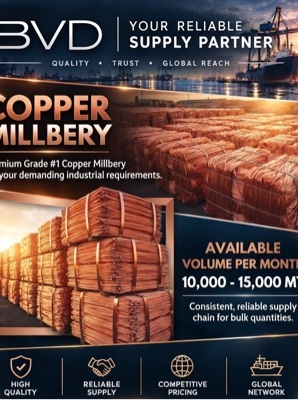 Copper Millberry Scrap - Purity: 99.99%