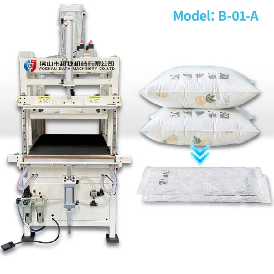 Cushion Press Machine Furniture Sofa Cushion Sealing Packaging Compress Machine - Color: White