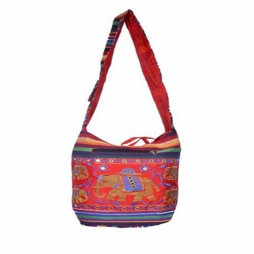 Ladies Fancy Embroidery Sling Bag - Color: Multicolor