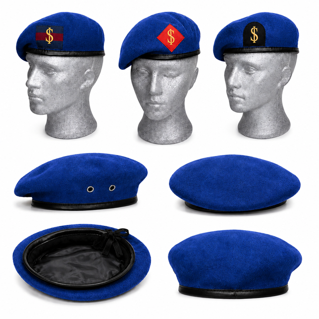 Military Beret Caps - Design Type: Customized