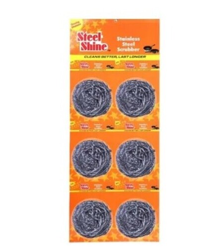 Steel Shine Steel Scrubber - Stainless Steel, Silver | Lightweight, Tested for Quality