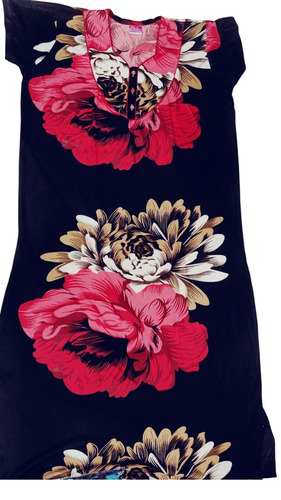 Womens Floral Printed Long Nighty