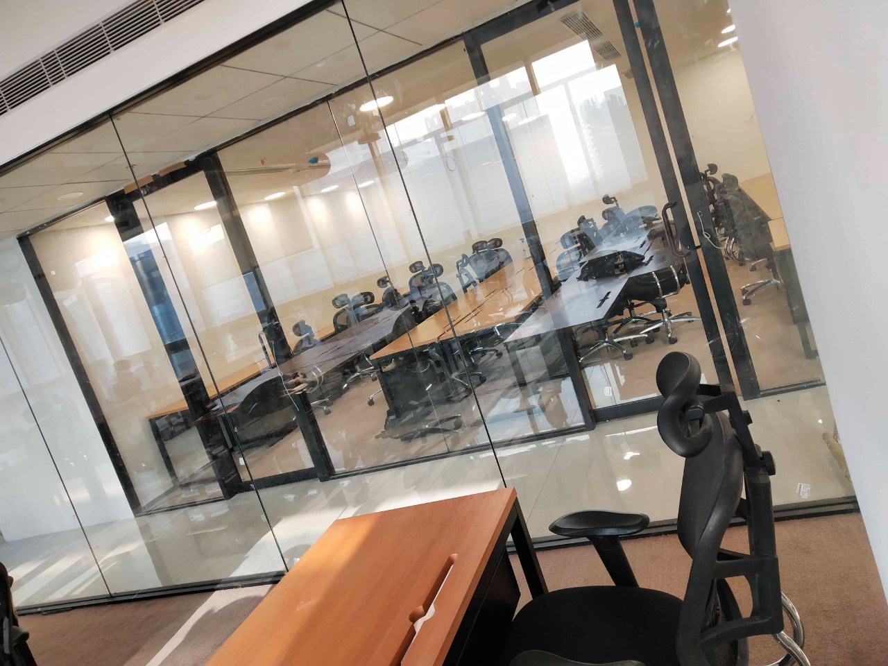 22X100Mm Gp18100S Single Glass Partition - Color: Clear