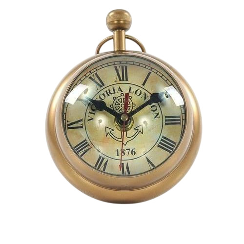 Brass Paperweight Table Watch