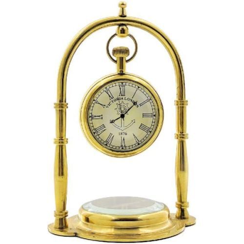 Gold Finish Hanging Table Clock