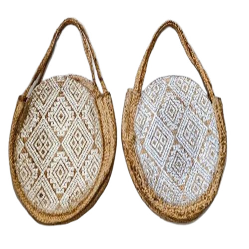 Jute Silver Bag