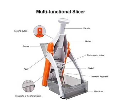 Manual Vegetable And Fruit Mandoline Slicer