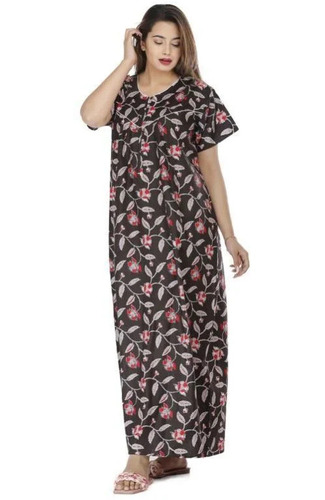 Multi Colour Cotton Night Gowns