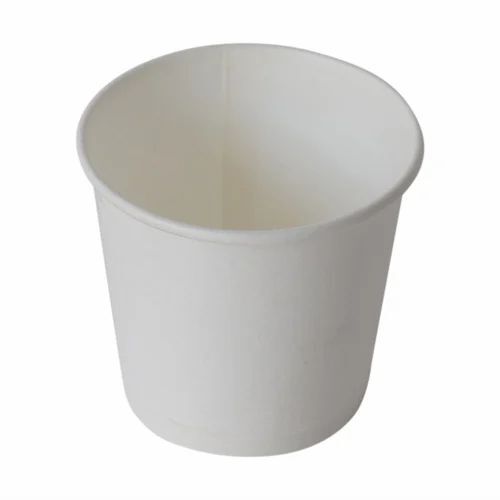 Plain White Paper Tea Cup
