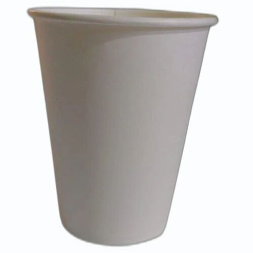 White Plain Paper Cup - Paper, Standard Size, White | Eco Friendly, Disposable, Water Resistant