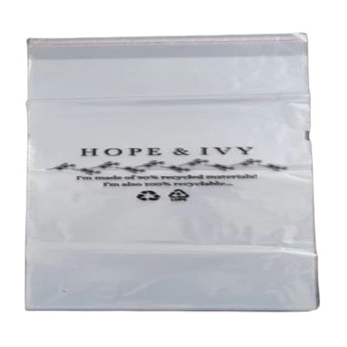 White Printed Ldpe Pouch