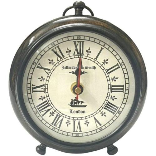 Wooden Nautical Round Table Clock