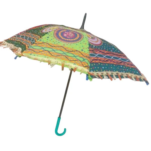 3 Fold Nylon Embroider Umbrella