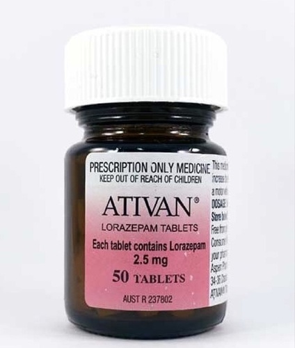 Ativan (Lorazepam) 2.5MG X 50 Tablets