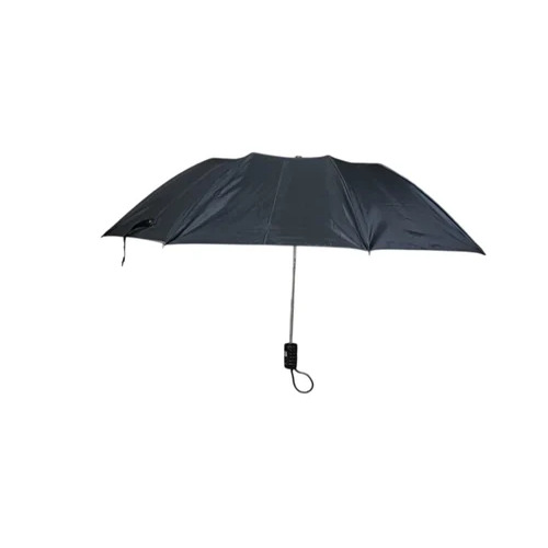 Black Ripstop Polyester Umbrella
