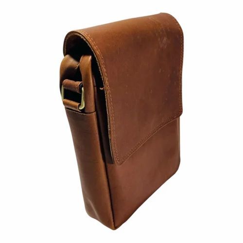 Brown Plain Sling Bag