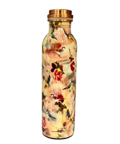 Copper Floral Printed Bottle