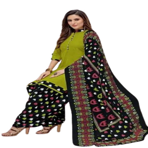 Ladies Cotton Printed Churidar Suit