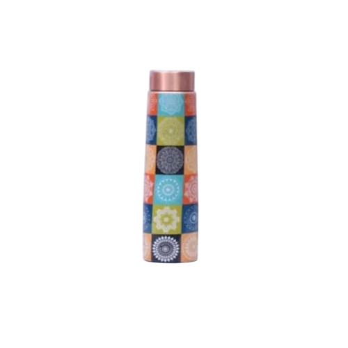 Mandala Design Copper Water Bottle 2 Ltr