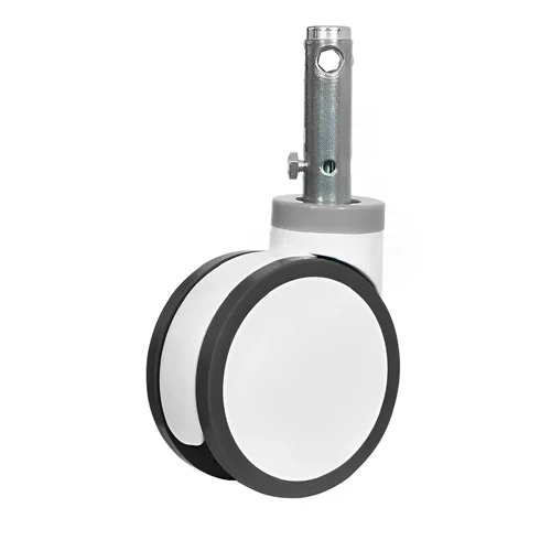 Medical Casters Wheel - Color: Black And White