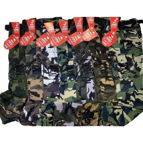 Mens Army Camouflage Cargo Pants