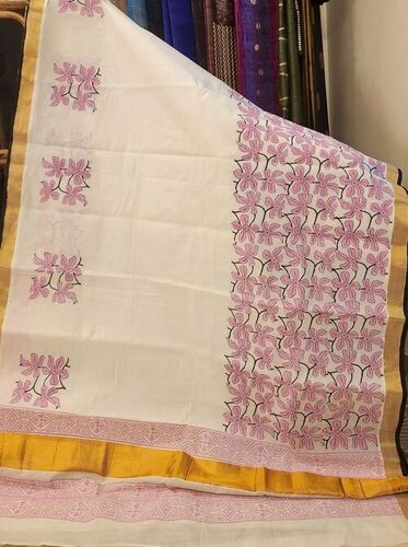 Printed Kerala Cotton Saree