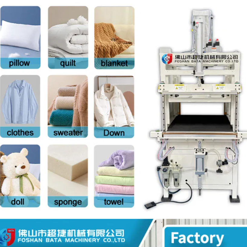 Quilt Press Machine Furniture Sofa Cushion Sealing Packaging Compress Machine Price - Color: White
