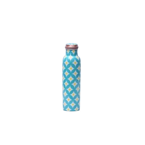Sky Blue Digital Copper Water Bottle