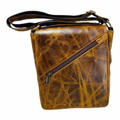 Tan Color Plain Sling Bag
