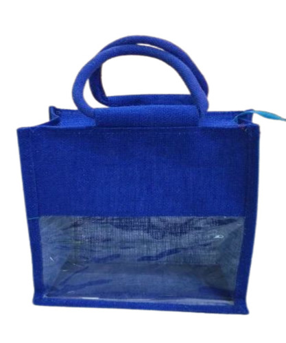Blue Jute Window Bag