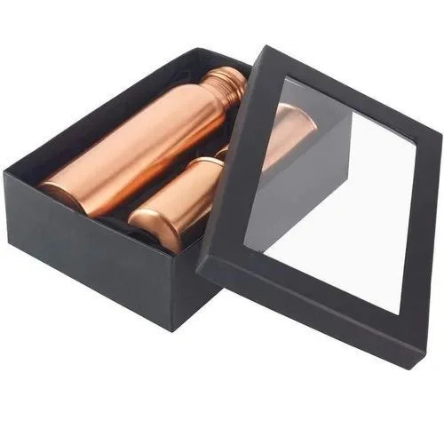 Copper Water Bottle With 2 Glass