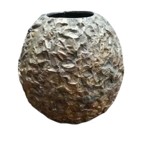 Polished Aluminum Flower Pot