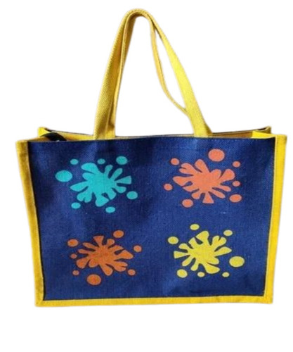 Printed Jute Shopping Bag
