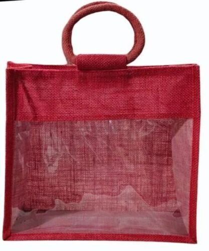 Red Jute Window Bag