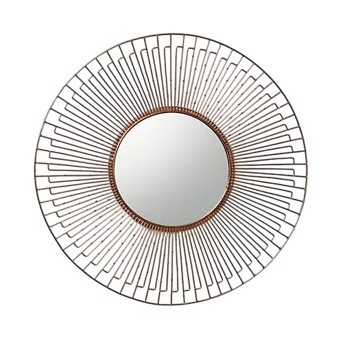 Round Metal Decorative Mirror