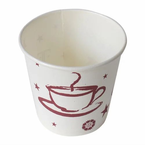 White Disposable Paper Tea Cup
