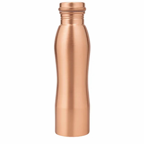 Glossy With Wave Design Copper Bottle
