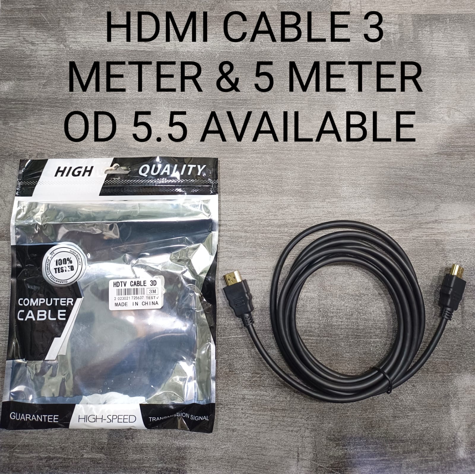 High Speed HDMI HDTV Cable 3M 5M 3D Computer TV Monitor Cable