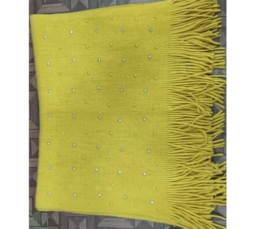 Ladies Yellow Woolen Stole