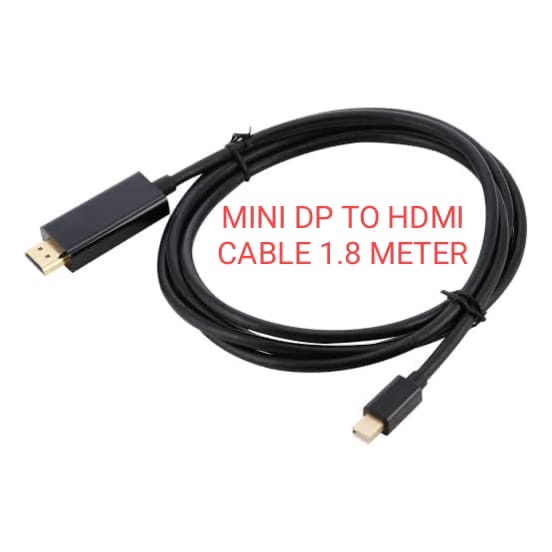 Mini DisplayPort to HDMI Cable 1.8 Meter High Speed HDTV 1080p Audio Video Cable