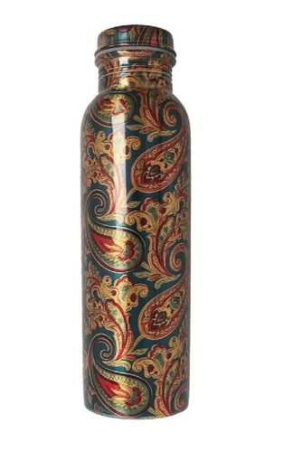 Multicolor Printed Copper Bottle