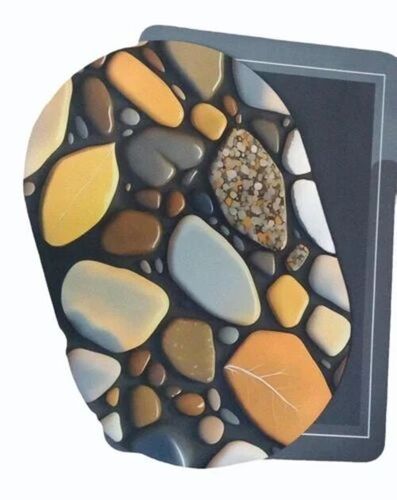 Oval Water Absorbent Door Mat