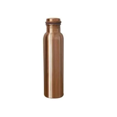 Plain Copper Water Bottle By India Metals House