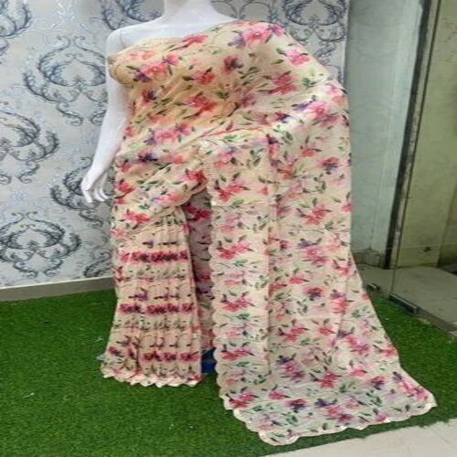 Printed Chiffon Saree By Fashion Ki Duniya