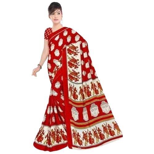 Printed Cotton Saree By Shree Pushpa Sarees