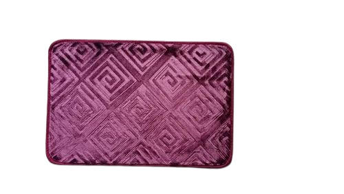 Purple Velvet Door Mat