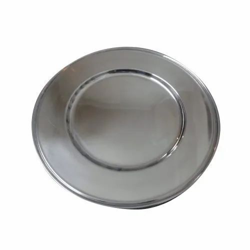 Round Stainless Steel Serving Plate